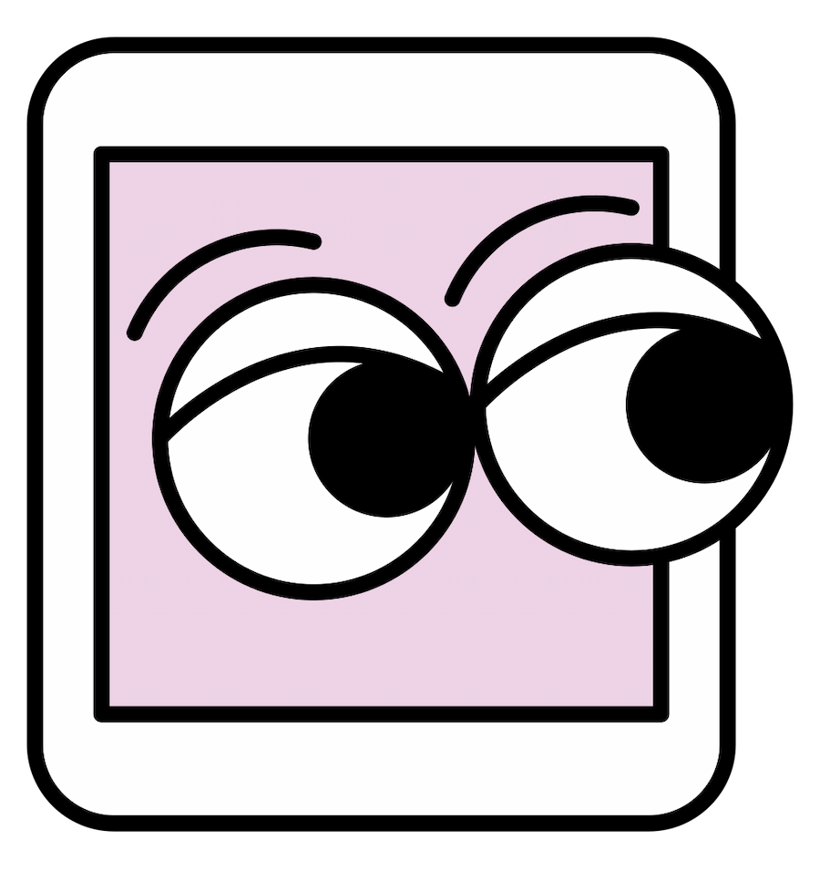 Logo de Clic2000 avec deux
		  yeux qui regardent le contenu de la page
